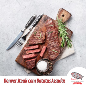 Denver Steak com Batatas Assadas